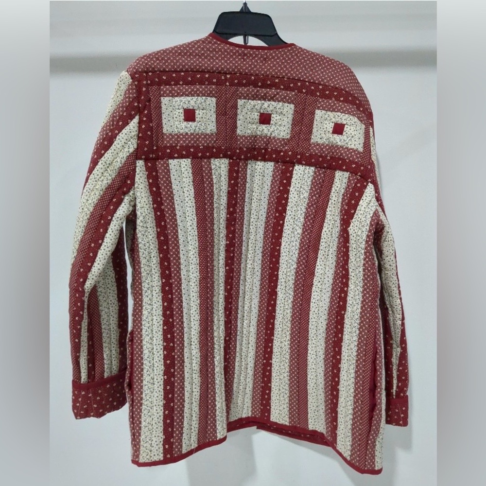 Handcrafted By Frances Quilted Patchwork Utility … - image 2